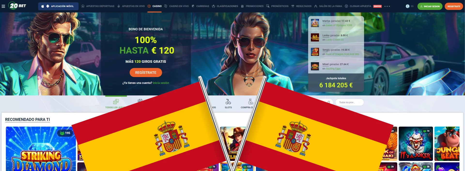 20Bet sitio web